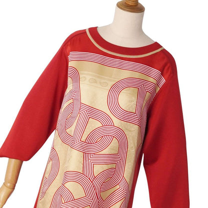 Hermes Dress 21 SS 3/4 Sleeve Silk Cut Replacement Knit