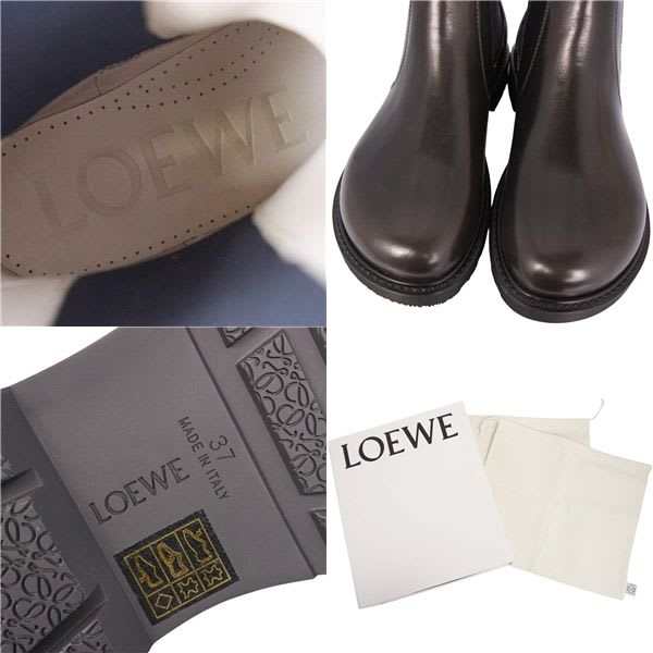 Loewe Boots Short Side Gore Leather Shoes