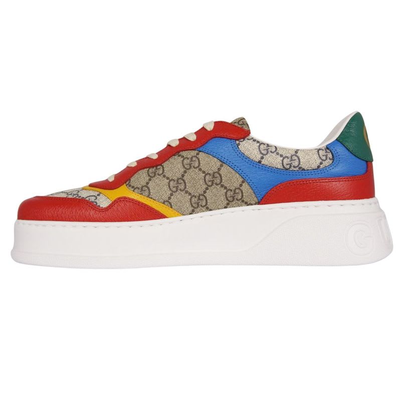 Gucci Sneakers Low Cut GG Supreme Leather Shoes