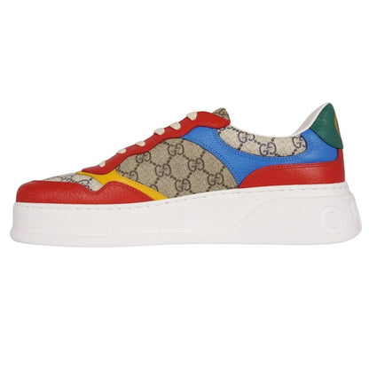 Gucci Sneakers Low Cut GG Supreme Leather Shoes