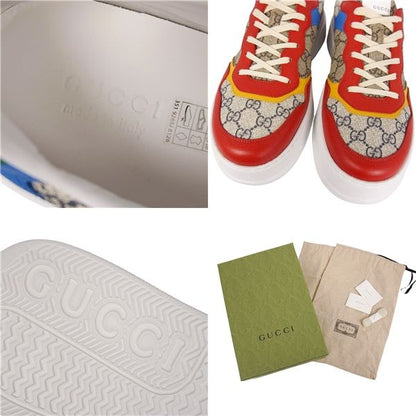 Gucci Sneakers Low Cut GG Supreme Leather Shoes