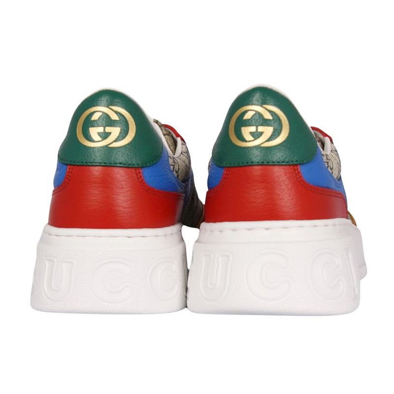 Gucci Sneakers Low Cut GG Supreme Leather Shoes