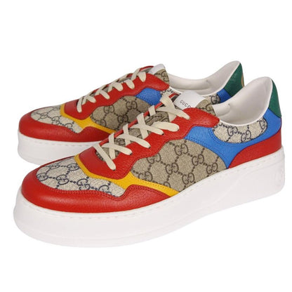 Gucci Sneakers Low Cut GG Supreme Leather Shoes