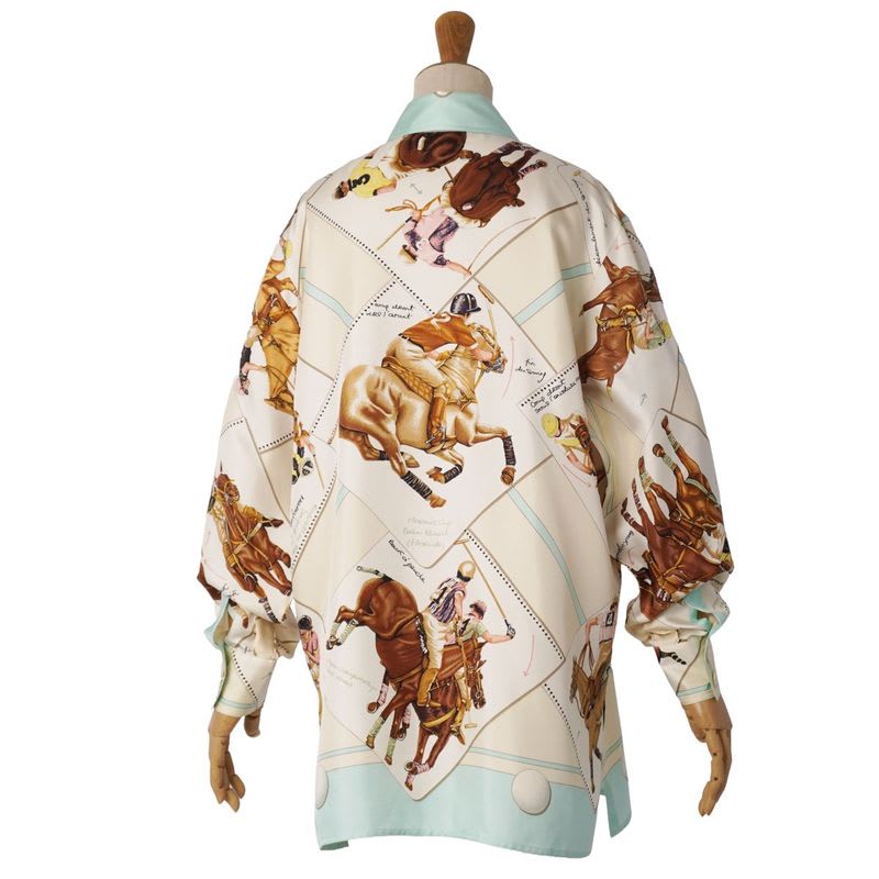 Hermes Shirt Blouse Long Sleeve Vintage