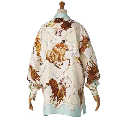 Hermes Shirt Blouse Long Sleeve Vintage