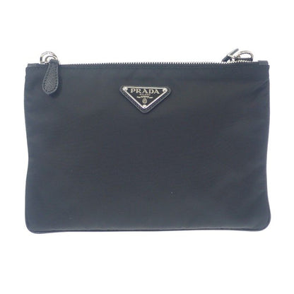 Prada Re-edition 2000 re-nylon 1 Bh046 Shoulder Bag Nylon Leather Black Nero
