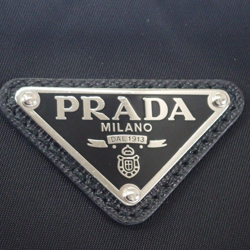 Prada Re-edition 2000 re-nylon 1 Bh046 Shoulder Bag Nylon Leather Black Nero