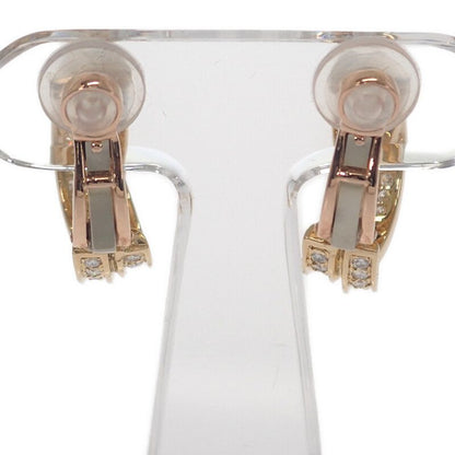 Cartier Trinity Earrings 18K Yellow Gold Diamond Ladies Classic