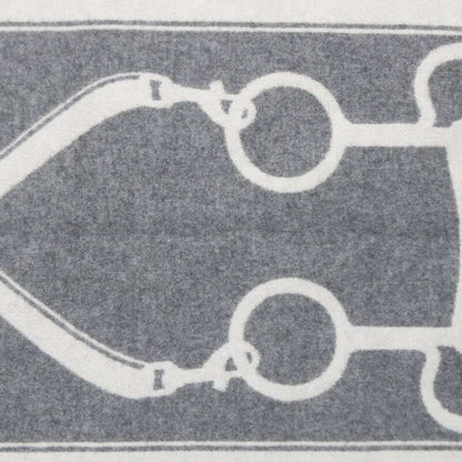 Hermes Kazak Bit Design Cashmere Muffler Men's