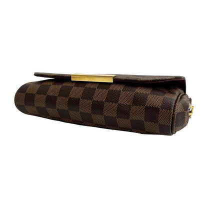 Louis Vuitton Favorite PM Damier Leather 2-Way Mini Shoulder Bag Pochette Brown