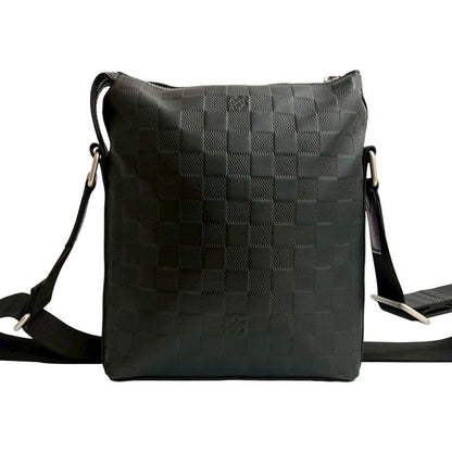 Louis Vuitton Discovery Messenger Damier Infini Leather Shoulder Bag Black 19288