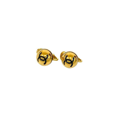 Chanel Coco Mark GP Earrings Ear Cuff Accessories Women's Gold 90668