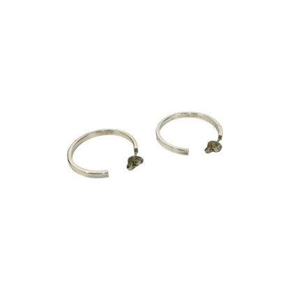 Tiffany & Co 1837 Narrow Hoop Earrings Silver 925 Accessories