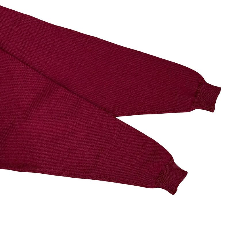 Hermes Wool Sweater Knit Top S Size Women's Wine Red 84021