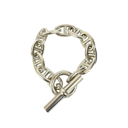 Hermes Margiela Period Chaine D'ancre TGM 11 Frames Silver 925 Bracelet Chain