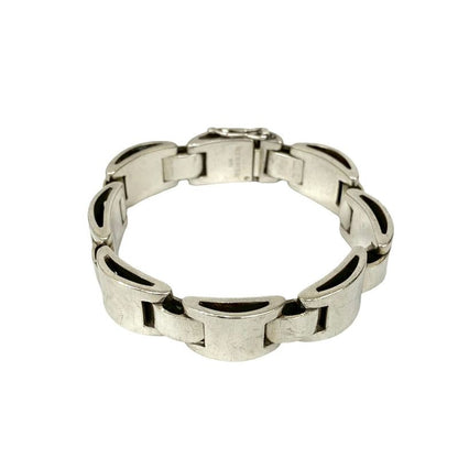 Hermes Luna Park Silver 925 Bracelet Bangle Accessories 28629