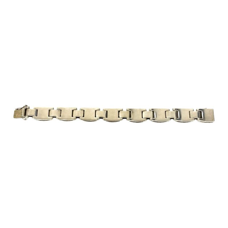 Hermes Luna Park Silver 925 Bracelet Bangle Accessories 28629