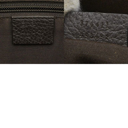Gucci GG Crystal Crossbody Shoulder Bag Beige Brown PVC Leather Women's