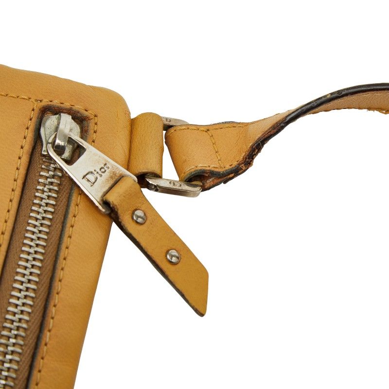 Dior Trotter Crossbody Shoulder Bag Beige Canvas Leather Women's Dior