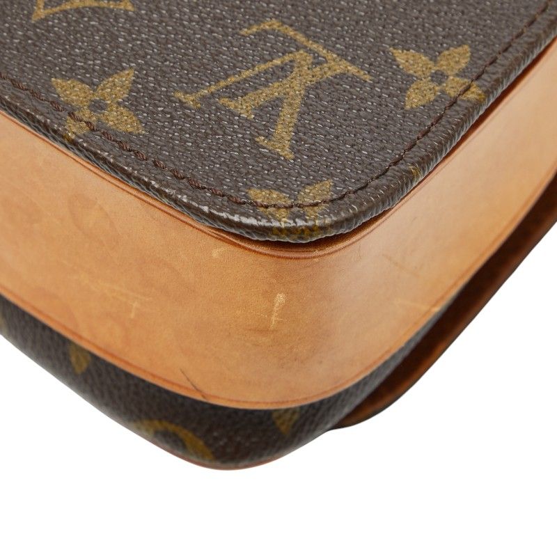 Louis Vuitton Monogram Cartesier MM Crossbody Shoulder Bag M51253 Brown PVC