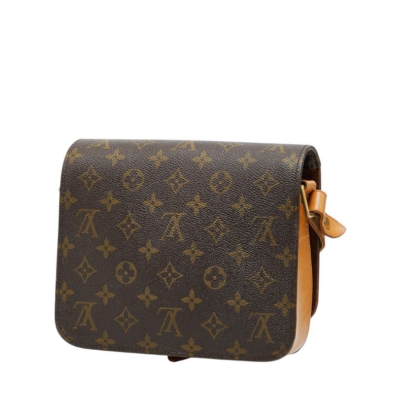 Louis Vuitton Monogram Cartesier MM Crossbody Shoulder Bag M51253 Brown PVC