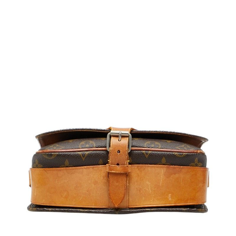 Louis Vuitton Monogram Cartesier MM Crossbody Shoulder Bag M51253 Brown PVC