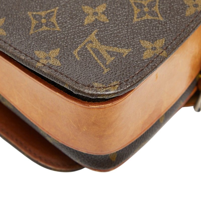 Louis Vuitton Monogram Cartesier MM Crossbody Shoulder Bag M51253 Brown PVC