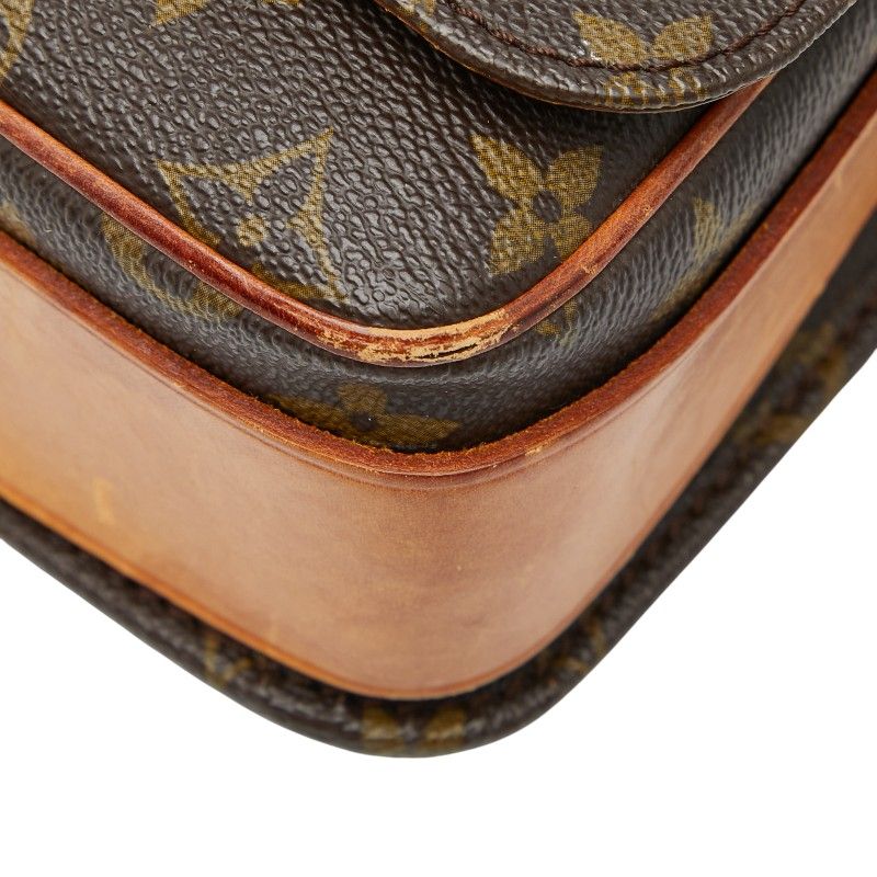 Louis Vuitton Monogram Cartesier MM Crossbody Shoulder Bag M51253 Brown PVC