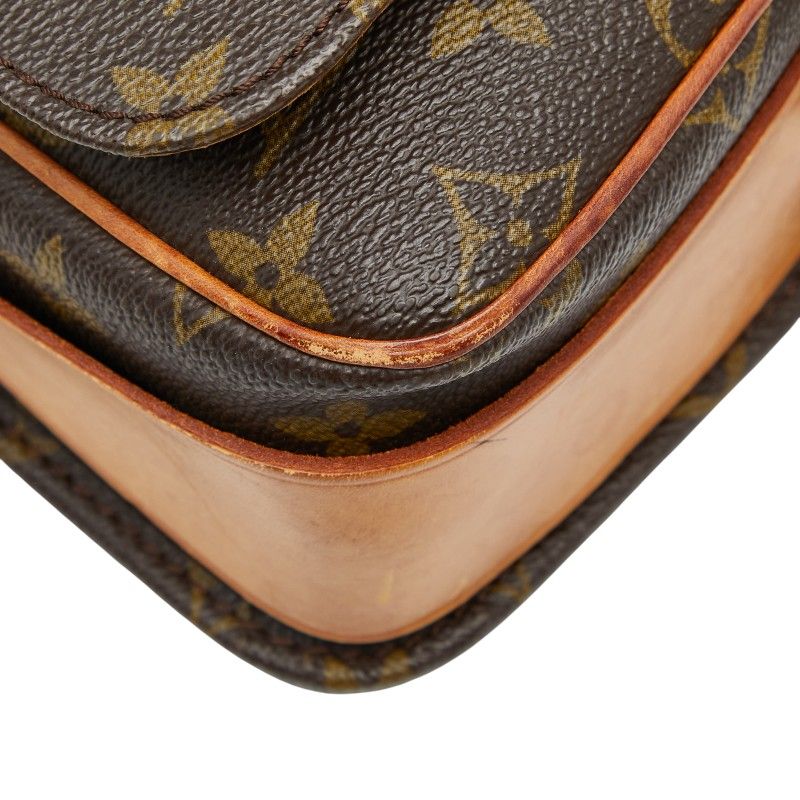 Louis Vuitton Monogram Cartesier MM Crossbody Shoulder Bag M51253 Brown PVC