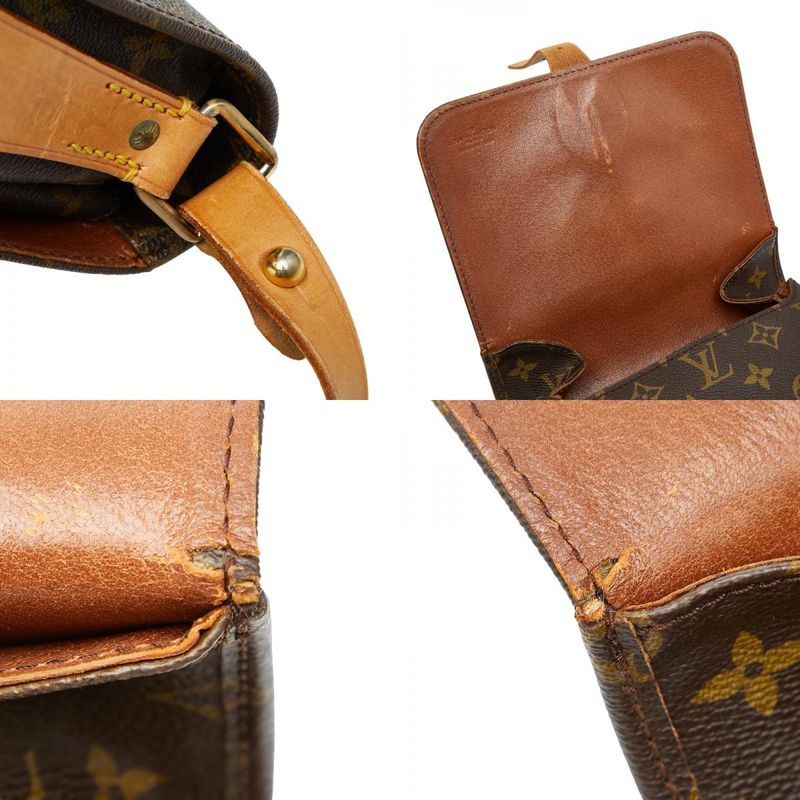 Louis Vuitton Monogram Cartesier MM Crossbody Shoulder Bag M51253 Brown PVC