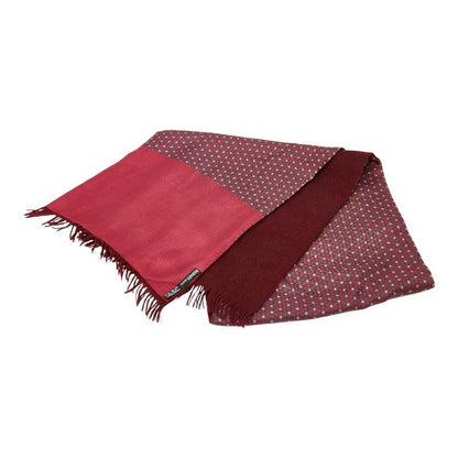 Hermes Double Face Bordeaux Wine Red Silk Cashmere Women's Hermes