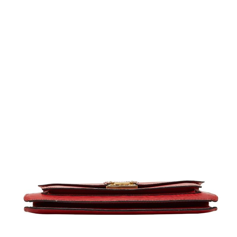 Louis Vuitton Epi Monceau Handbag Shoulder Bag 2-Way Castilian Red
