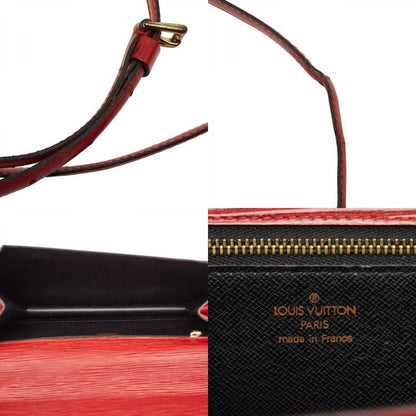 Louis Vuitton Epi Monceau Handbag Shoulder Bag 2-Way Castilian Red