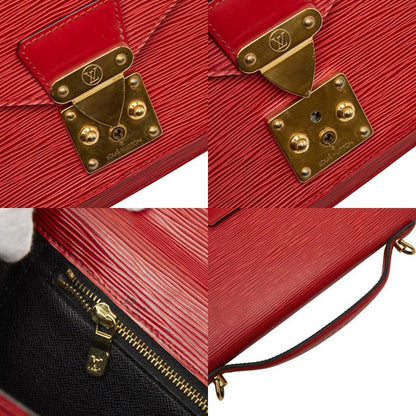 Louis Vuitton Epi Monceau Handbag Shoulder Bag 2-Way Castilian Red