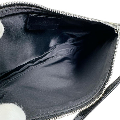 Dior Accessory Pouch Trotter Saddle Bag Handbag Black