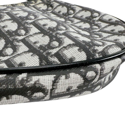 Dior Accessory Pouch Trotter Saddle Bag Handbag Black