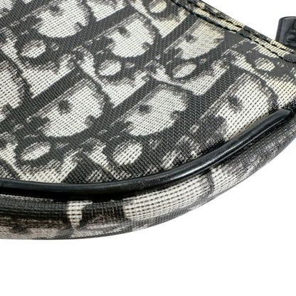Dior Accessory Pouch Trotter Saddle Bag Handbag Black