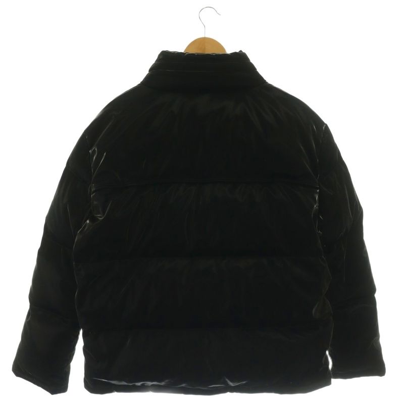 Saint Laurent Paris 671966 Down Jacket Outer Zip Up Snap Button 54 Black NR -