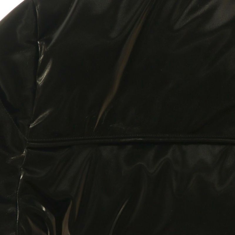 Saint Laurent Paris 671966 Down Jacket Outer Zip Up Snap Button 54 Black NR -