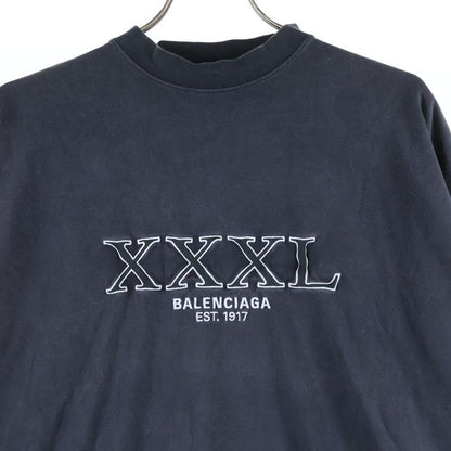 Balenciaga 22AW XXXL LOGO Embroided L S Tee Logo Embroidery Long Sleeve T-shirt