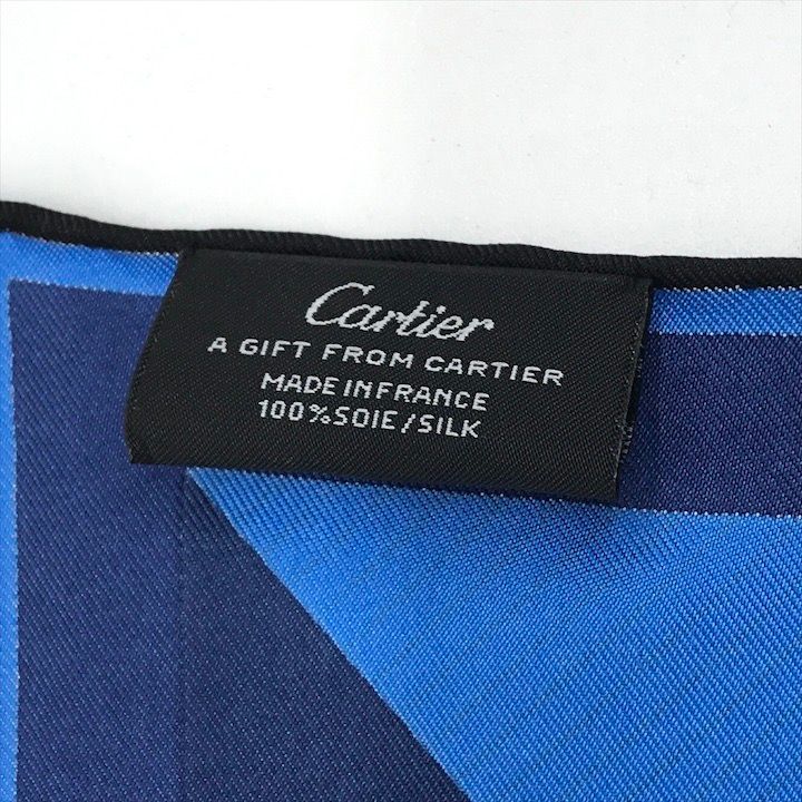 Cartier Panthère Silk Scarf Present Blue
