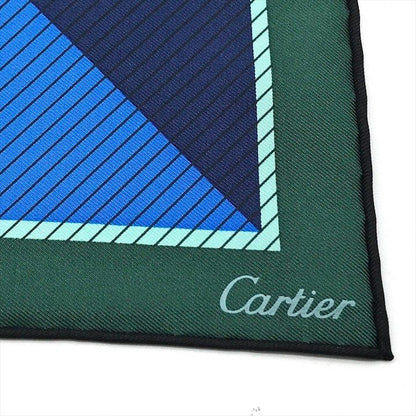 Cartier Panthère Silk Scarf Present Blue