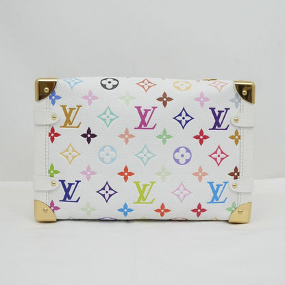 Louis Vuitton Side Trunk MM Takashi Murakami Shoulder Bag White