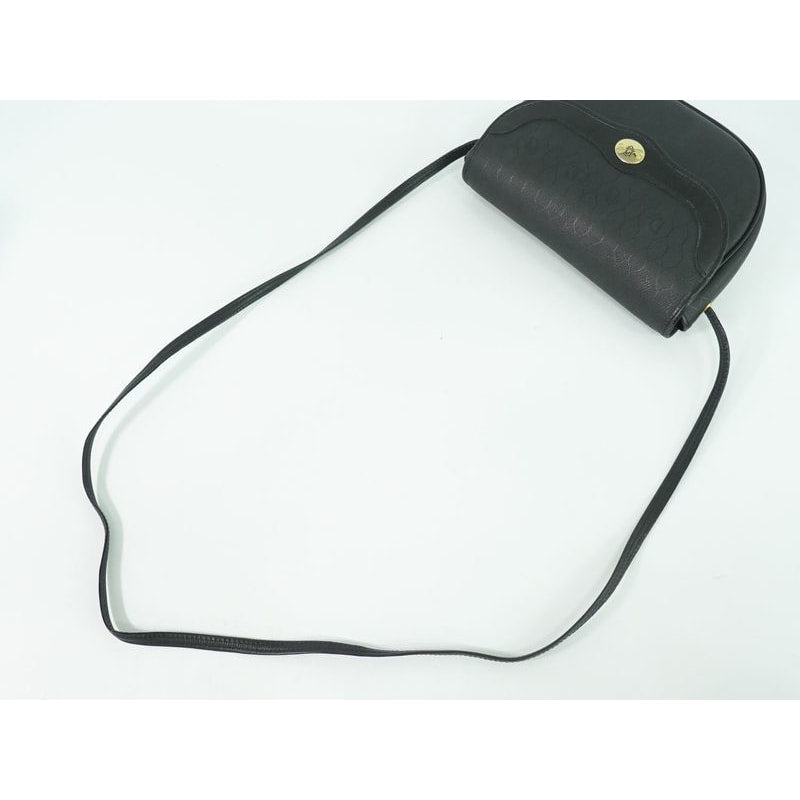 Christian Dior Honeycomb Pattern Shoulder Bag Pochette Black