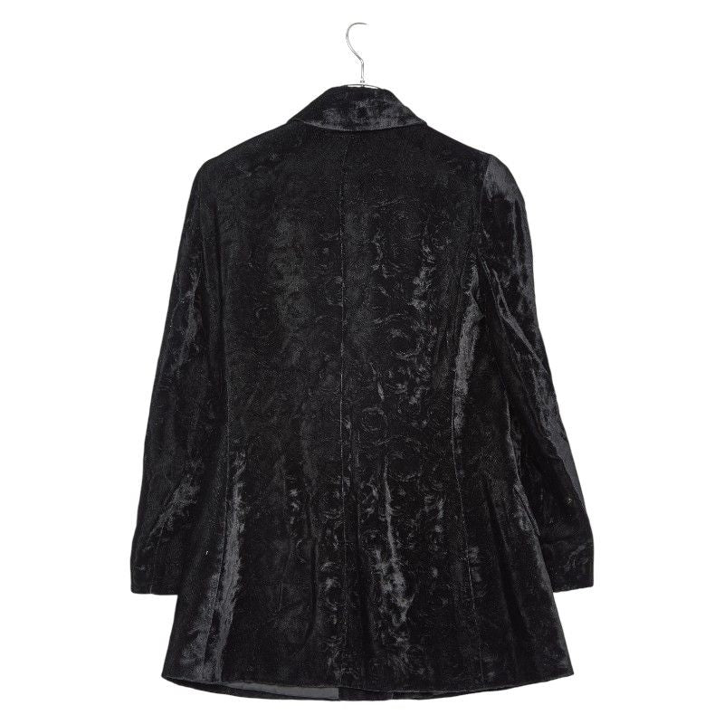 Fendi Setup Jacket Skirt Size 44 Black Velor Women's Fendi