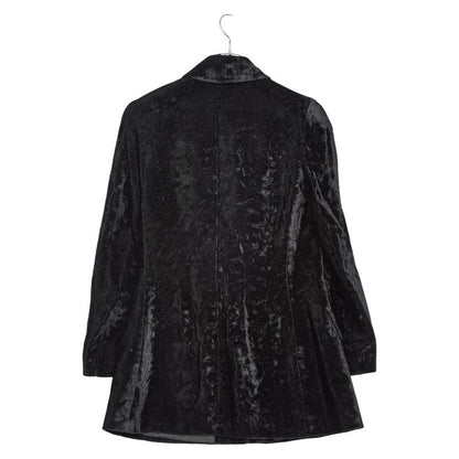 Fendi Setup Jacket Skirt Size 44 Black Velor Women's Fendi