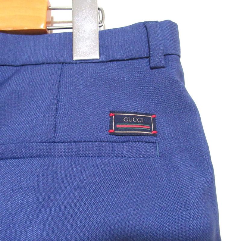 24SS Gucci Mohair Wool Tailored Jacket + Slacks Pants Suit Setup Size 46 170