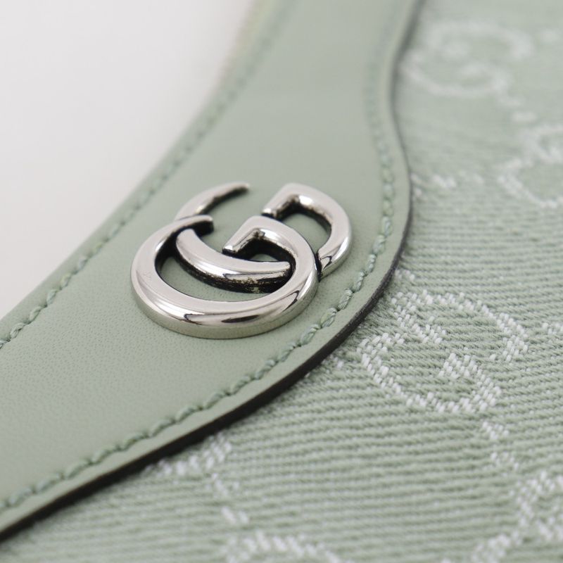 Gucci Offdia 3-Way GG Canvas Pale Green Women's Shoulder Bag