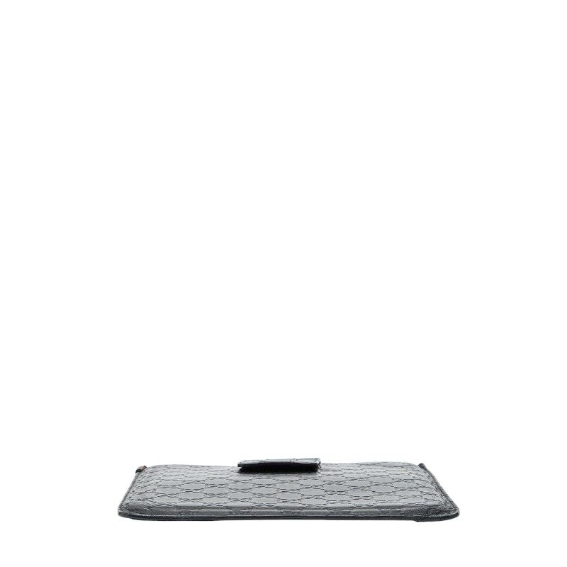 Guccissima Mobile Case Mustard Ipad Case 256575 Black Leather Women's Gucci