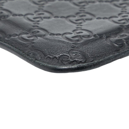 Guccissima Mobile Case Mustard Ipad Case 256575 Black Leather Women's Gucci